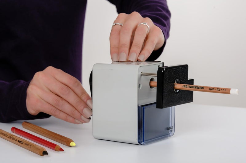 Dahle 166 Premium Pencil Sharpener w/Point Adjuster & Automatic Cutting System, Accepts Graphite & Oversized Artist Pencils - Image 2